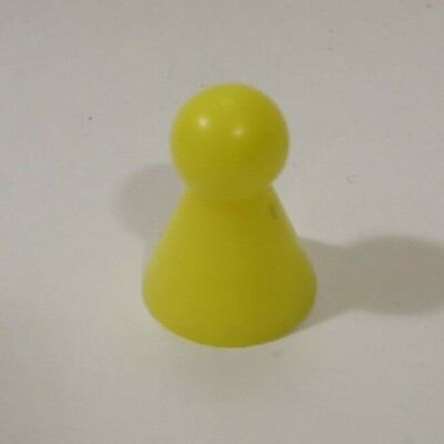 Pedine Per Gioco Da Tavolo In Legno Colorato – Colore Giallo, Confezione Da 100 Pezzi, In Sacchetto Richiudibile