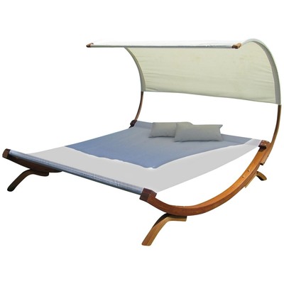 Sonnenliege Doppelliege Gartenliege Hängematte Doppel Liege für 2