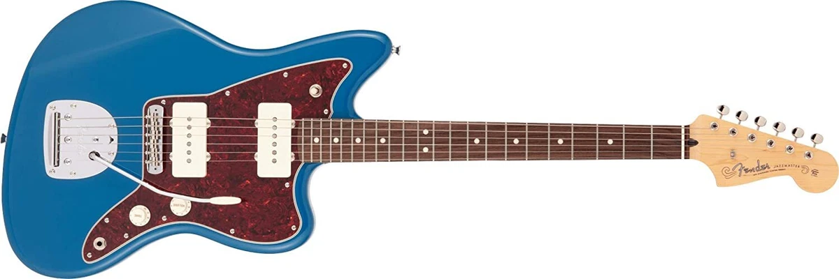 Fender Made in Japan Hybrid II Jazzmaster Rosewood Forest Blue Electric Guitar
