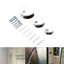 Glass Shelf Bracket Clamp Shelving Balustrade Brackets Holder Support Zinc Alloy