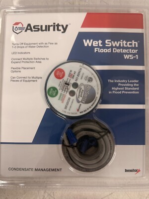 DiversiTech Asurity 24 VAC 1.5 Watt Wet Switch Flood Water Detector WS-1