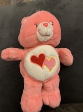 Care Bear 2003 Loves A Lot Play Along Pink 13" Sings and Moves Tested