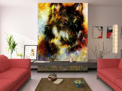 3D Painted Wolf O419 Animal Wallpaper Wall Murals Removable Wallpaper Fay