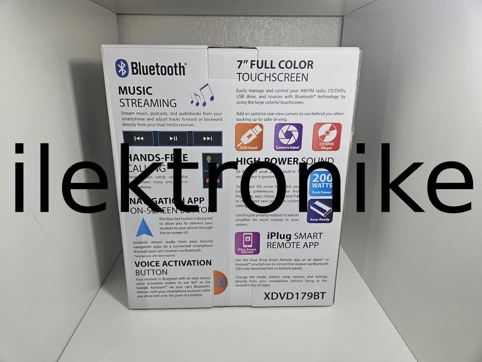 NEW Dual Electronics XDVD179BT 7" LED Touch Screen Multimedia Receiver Bluetooth - Image 2 of 3