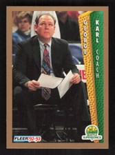 1992-93 Fleer #212 George Karl Seattle SuperSonics