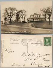 NEW YORK RIVERSIDE DRIVE FROM 127 STREET 1911 ANTIQUE REAL PHOTO POSTCARD RPPC