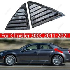 For Chrysler 300c Rear Quarter Window Louvers Cover Air Vent Carbon Fiber Trim
