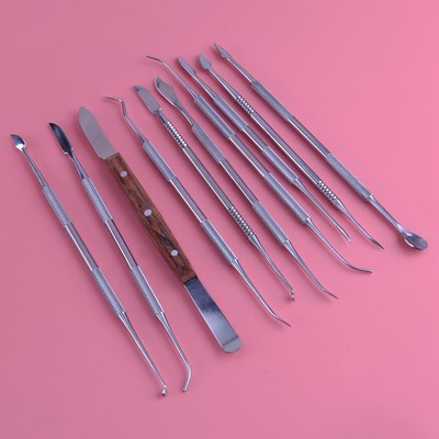 Dental Lab Kit Wax Modelling Carving Tools Set Instruments Stainless Steel New.