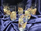 6 TASTESETTER SEASHELL BEVERAGE HIGHBALL GLASSES never used! by SIGMA excellent! — photo 1