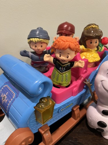Traîneau Fisher Price Little People Disney Frozen Anna Kristoff Sven Olaf - Photo 11/14