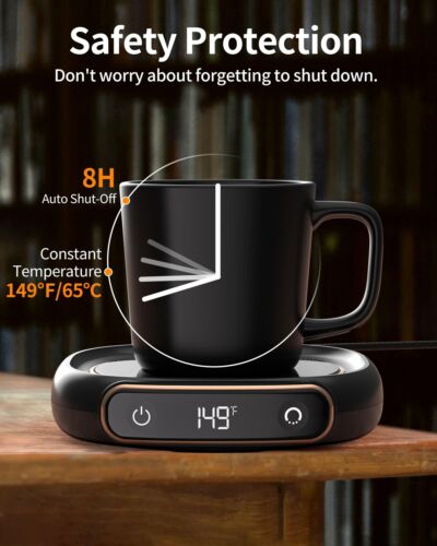 Coffee Mug Warmer, Cup Warmer for Desk with Auto Shut Off, 3 Temp Settings, M... - Picture 4 of 8
