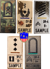 Bundeswehr Dienstgradabzeichen Nato US Blutgruppe Einsatzabzeichen Combat Patch.
