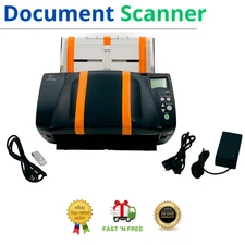 Professional Sheetfed High Speed Document Scanner for Work w/Adapter+USB+Drivers