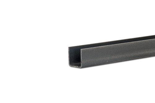 Produktbild von U-Profil Aus Stahl, Schwarz, Rundkantig, 23x23x1,5 Mm, Länge 1500 Mm – Für Bau Und DIY