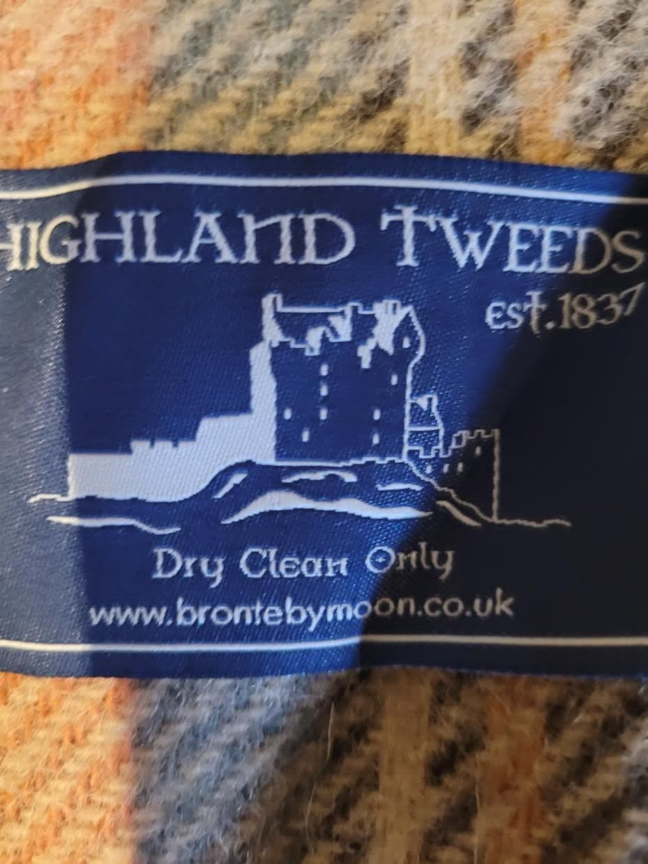 BRONTE BY MOON Pure new wool blanket throw 141 x 77cm. eBay