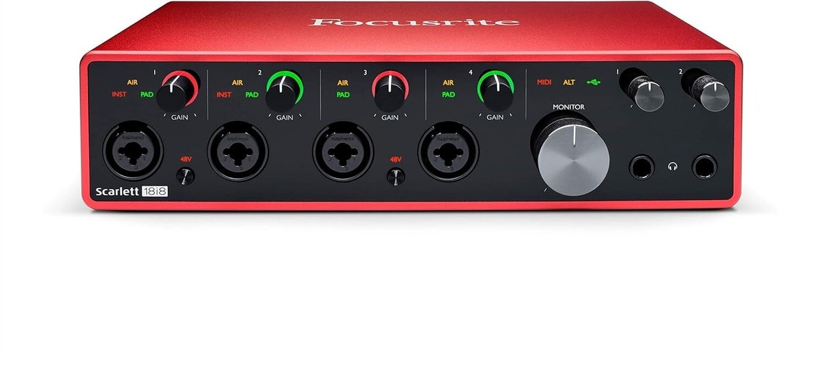 Focusrite Scarlett 18i8 18x8 USBAudioInterface 3rdGen for