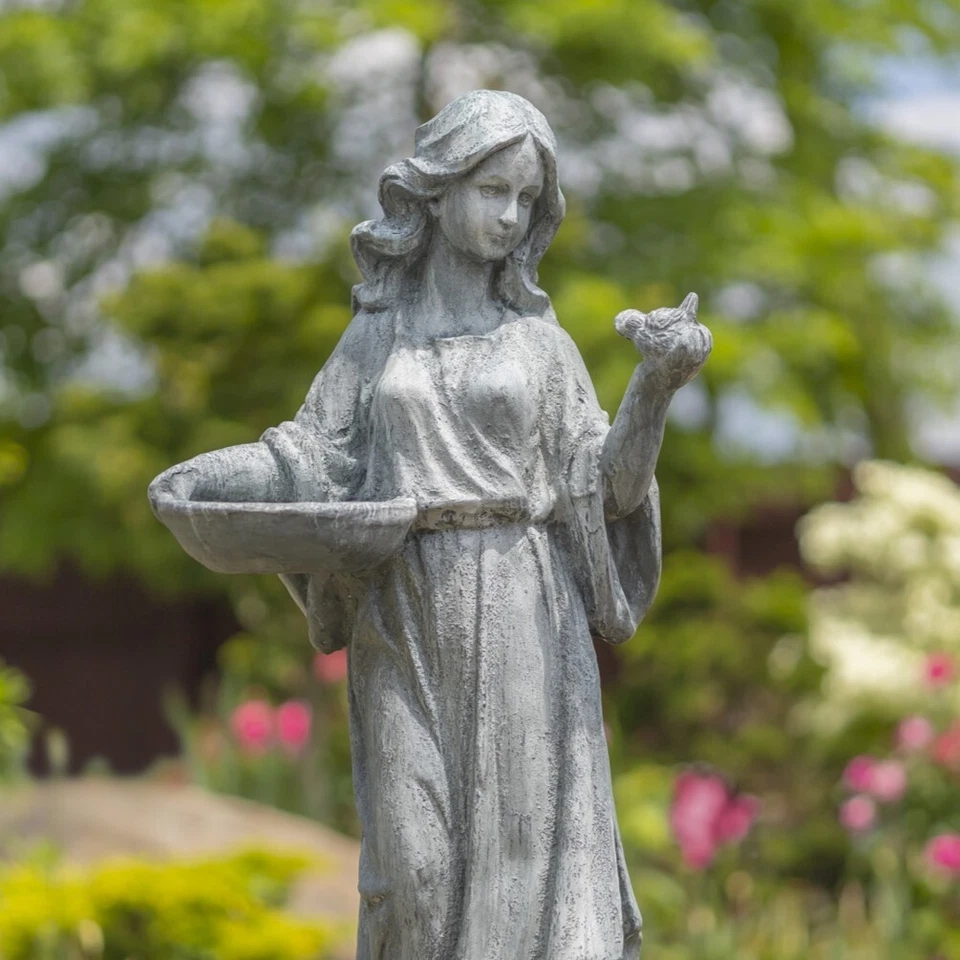 Estatua de jardín de magnesio de pájaro de 38" de alto "Holly" Foto 2 de 4