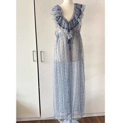 Free People In Paris Maxi Top Gr. S Small transparent Bindeband Taille ärmellos Sommer