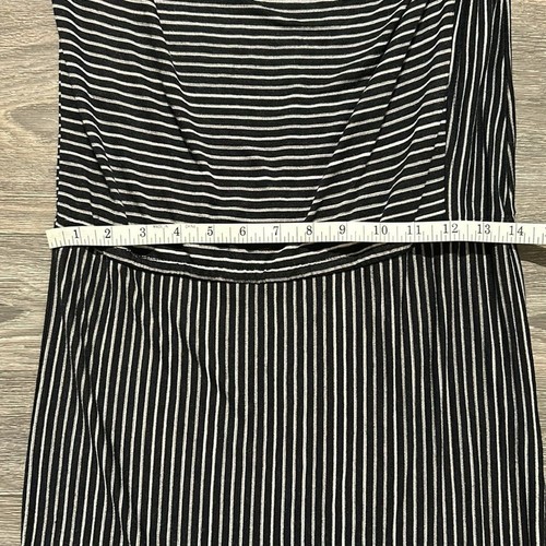 NWT Derek Lam for Design Nations XS Black White Stripe Midi Sleeveless Dress - Picture 8 of 9