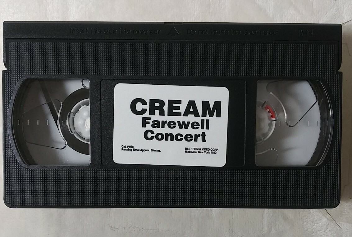 Cream- Farewell Concert VHS Best Film & Video Corp. Clapton
