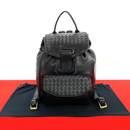 BOTTEGA VENETA INTRECCIATO Backpack leather black 36757