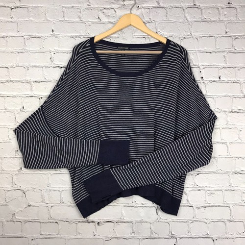 Eileen Fisher Sweater Large Blue Gray 