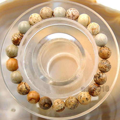 8mm Handmade Natural Gemstone Round Beads Stretchy Bracelets 7.5 inches - Picture 75 of 151