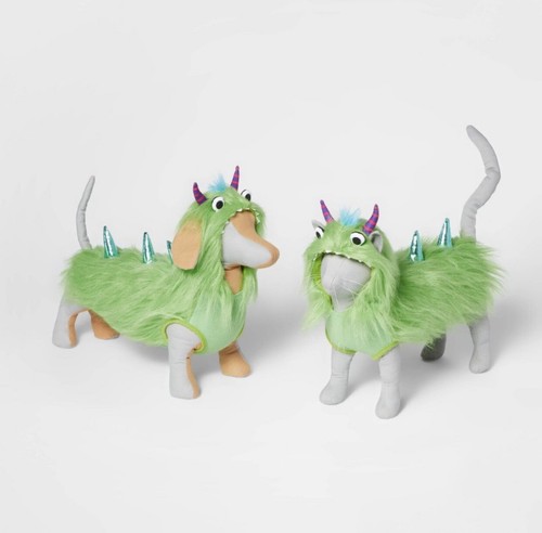 Pelzgrünes Monster Katze Hundemantel Kostüm Jacke Größe Small Neu