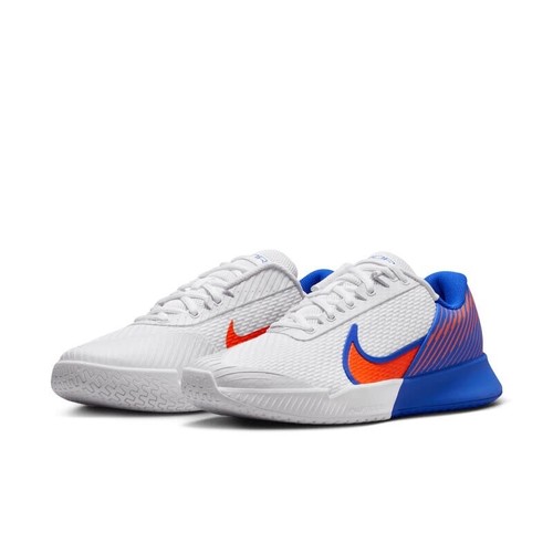 Men Nike Air Zoom Vapor Pro 2 Tennis Shoes Size 12 White Blue Orange DR6191 106 - Picture 9 of 24