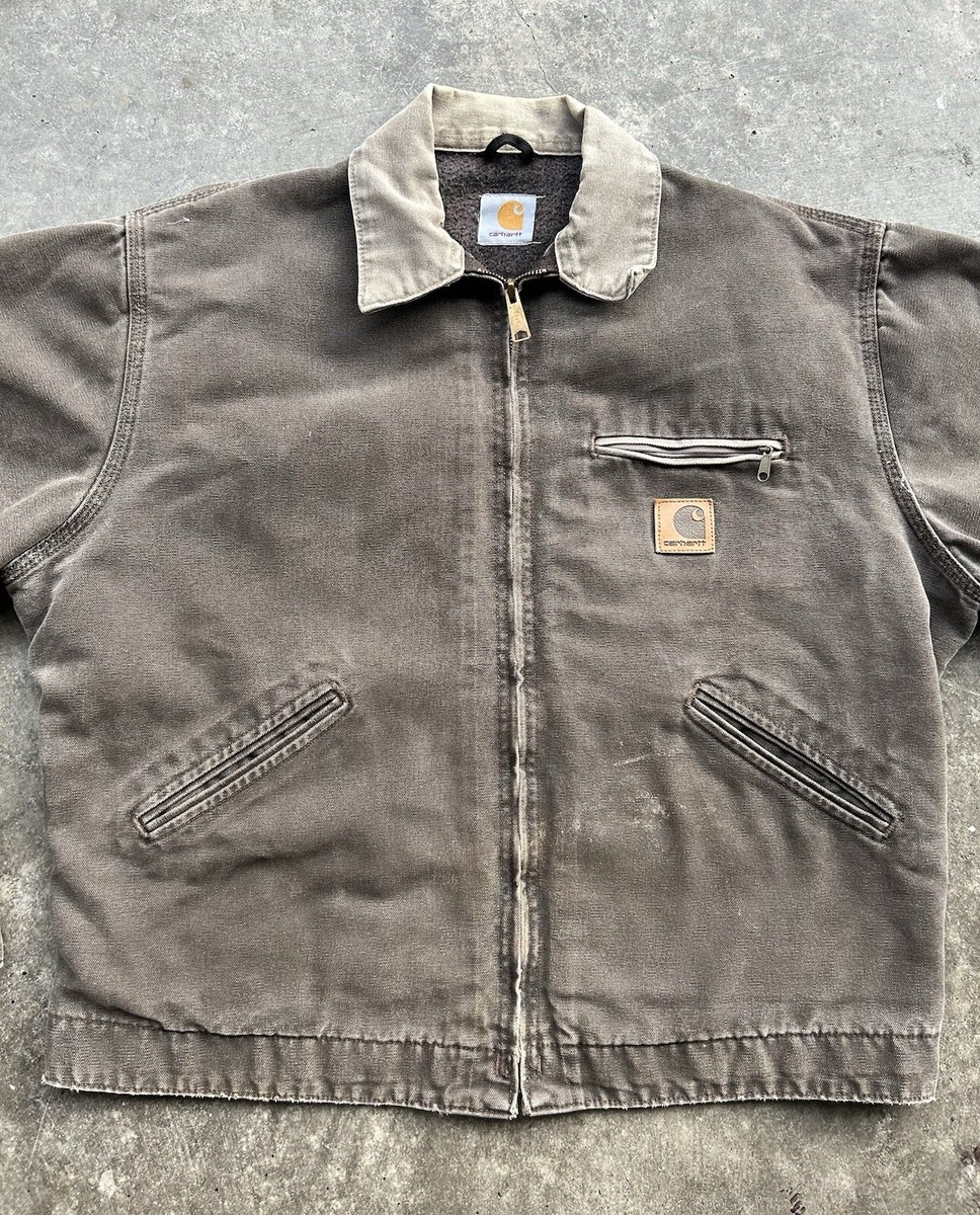 VTG 90s Carhartt Detroit Jacket J97 TMB Timber Blanket Lined VTG 90s Carhartt Detroit Jacket J97 TMB Timber Blanket Lined