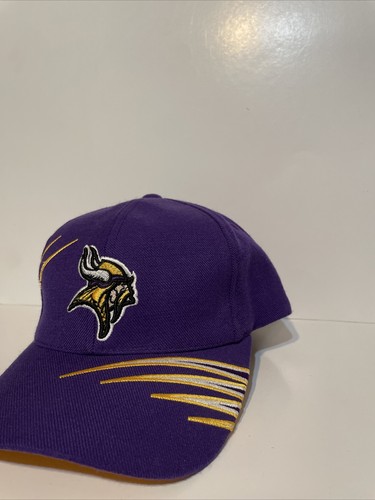 Vintage 90’s Minnesota Vikings ANNCO Adjustable Hat Embroidered Acrylic & Wool - Picture 3 of 10