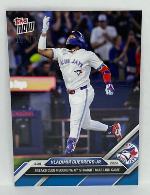 2024 Topps Now #361 Vladimir Guerrero Jr. Blue Jays BLUE Parallel 15/49 SP