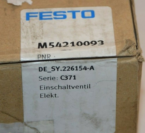 (NEW) FESTO M54210093 P1MIN: 4Bar P2Max: 18Bar Solenoid Valve - Picture 3 of 7
