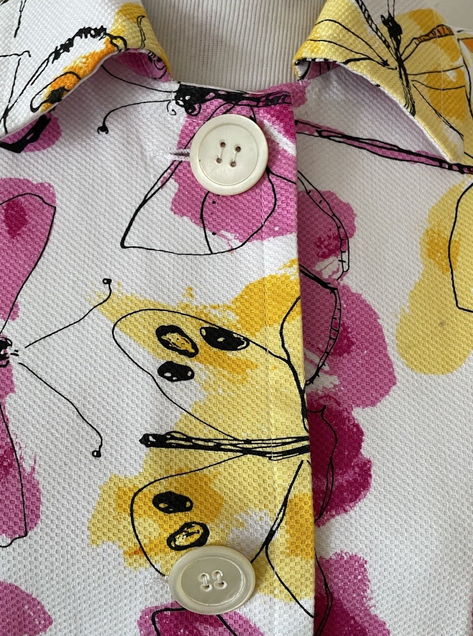 Patchington Jacket Multicolor Floral Butterfly Pr… - image 2