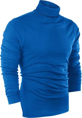 Turtleneck T-Shirt For Men Long Sleeves Tailored Comfort Fit Lot Utopia Wear