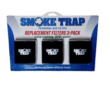 Smoke Trap 2.0 - Replacement Filters for Personal Air Filter - 3 Pack - Smoke