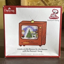 Peanuts Ornament Christmas Tree, Old School TV ~Charlie Brown, Snoopy-DaySpring