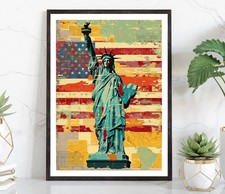 Statue of Liberty, United States, Travel Poster, Modern Wall Art