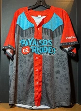 Payasos del Rodeo Jersey Sugarland Space Cowboys Baseball Minors Giveaway Men XL