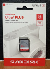 SanDisk Ultra Plus 32GB SDHC UHS-I Memory Card 130MB/s SDSUW3-032G