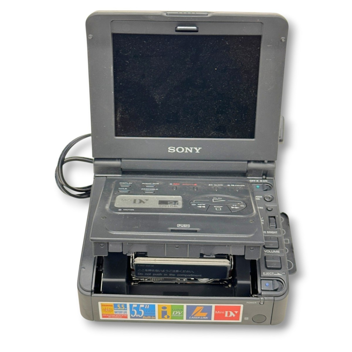 Sony GV-D900 NTSC MiniDV Video Walkman 5.5 inch LCD Made In Japan