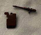 vintage original Kenner Star Wars SPEEDER BIKE PARTS LOT #7 cannon + black flap
