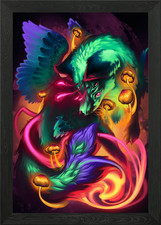 Fuchs Labyrinth gerahmtes Wandbild Poster Leinwanddruck Bild