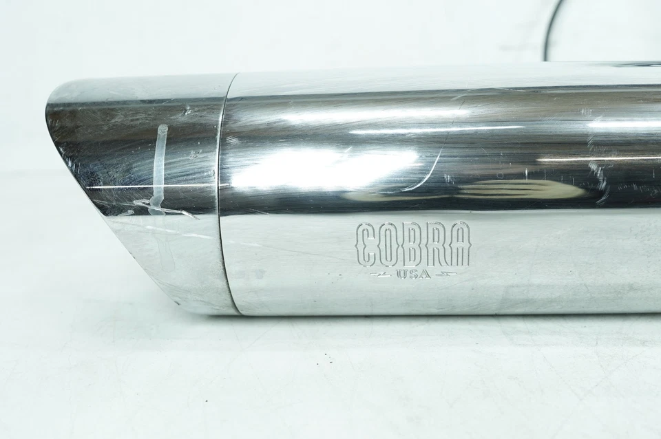 2013 Harley Dyna FLD Switchback OEM Exhaust Header Pipes Muffler 65551-12 COBRA - Image 2 of 4