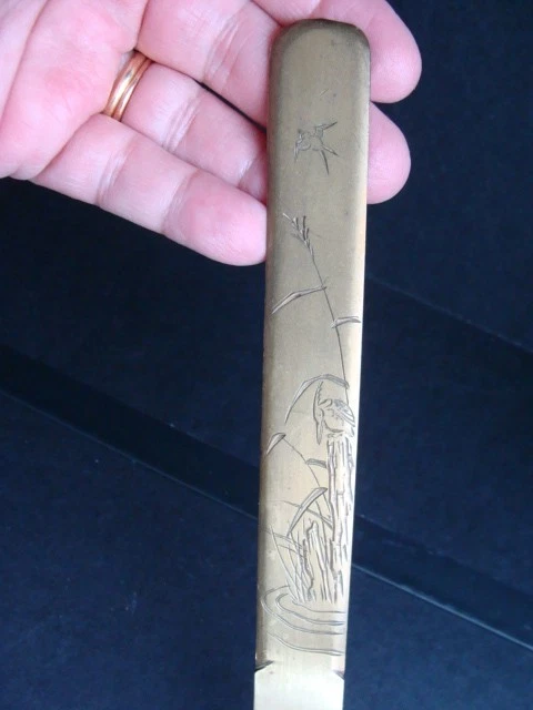 Tourne page / coupe papier japonais ancien - Photo 2/4