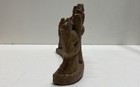 Vintage Brutalist Hanukkah Menorah Cast Composite 9 Branch Figural Modernist — photo 2