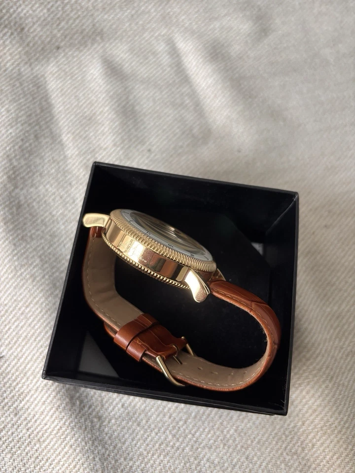 Graf von Monte Wehro Skelett Uhr 40mm Gold Transparent mit Box – wie ungetragen - Bild 4 von 4