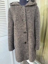 Gil Bret Bouclet Woll & Alpaca Jacke mit mit Kaputze, Gr. 40 / 42