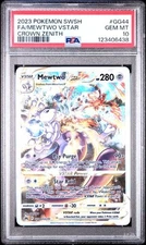 PSA 10 MEWTWO VSTAR GG44 CROWN ZENITH SWORD & SHIELD POKEMON GEM MINT