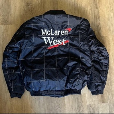 Vintage McLaren Mercedes Embroidery Racing Jacket with free